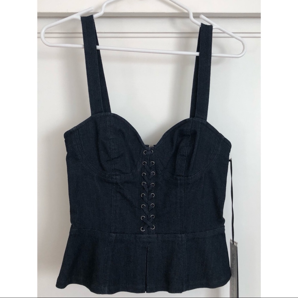 Denim bustier